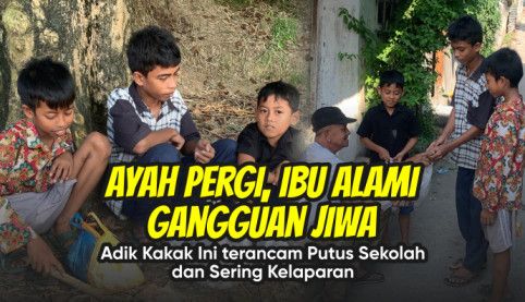 Ditelantarkan Ayah, 3 Bocah Ini Jadi Penjual Ikan Asin Demi Sesuap Nasi